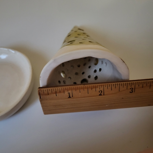 Mess Pottery Pine Tree Luminary with Underplate Candle Holder - Picture 16 of 16